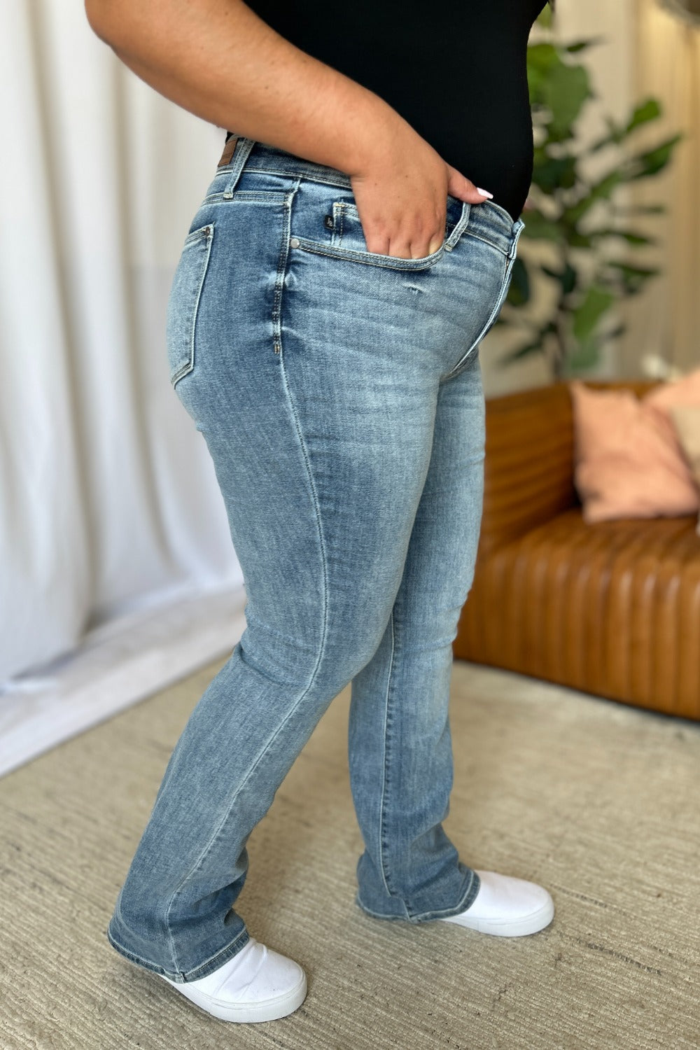 Judy Blue Full Size Medium Rise Bootcut Jeans Southern Soul Collectives