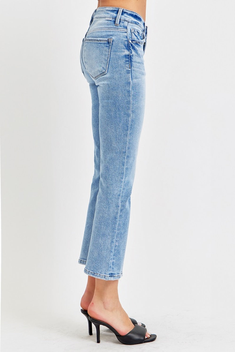 RISEN Low Rise Crop Slim Straight Jeans Southern Soul Collectives