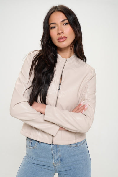 Coalition LA Zip Up Vegan Moto Jacket Southern Soul Collectives