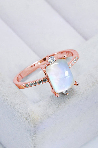 925 Sterling Silver Square Moonstone Ring Southern Soul Collectives