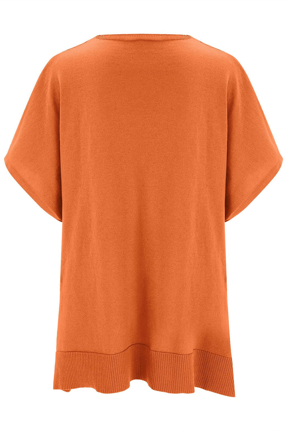 Slit V-Neck Half Sleeve Knit Top Southern Soul Collectives