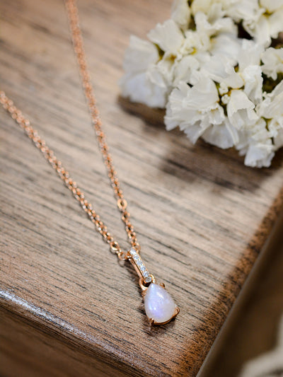 Moonstone Teardrop Pendant Necklace Southern Soul Collectives