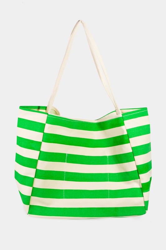 Fame Stripe Contrast Tote Bag Southern Soul Collectives