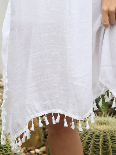 Tassel Fringe Open Back Swim Cover-up in Multiple Colors Southern Soul Collectives