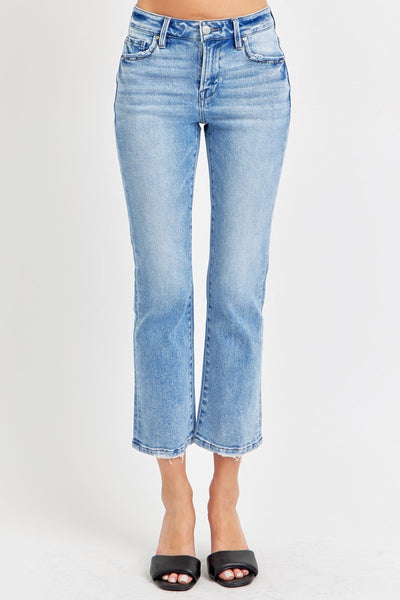 RISEN Low Rise Crop Slim Straight Jeans Southern Soul Collectives