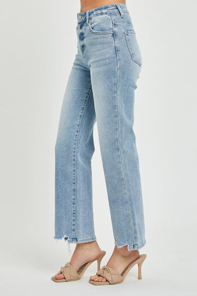 RISEN Full Size High Rise Straight Jeans Southern Soul Collectives