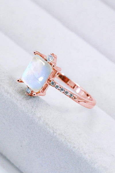 925 Sterling Silver Square Moonstone Ring Southern Soul Collectives