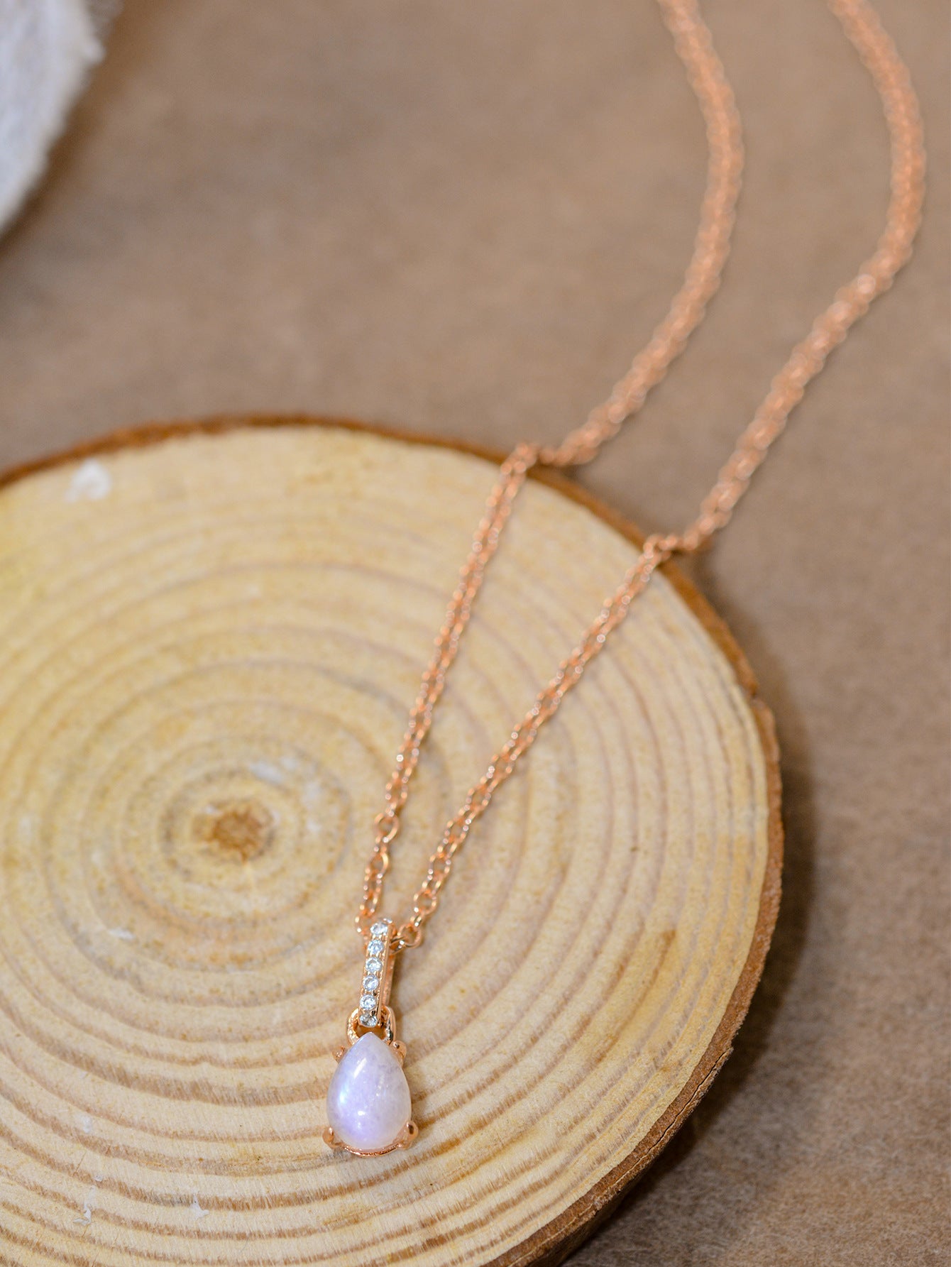 Moonstone Teardrop Pendant Necklace Southern Soul Collectives