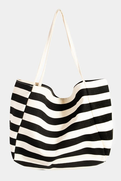 Fame Stripe Contrast Tote Bag Southern Soul Collectives