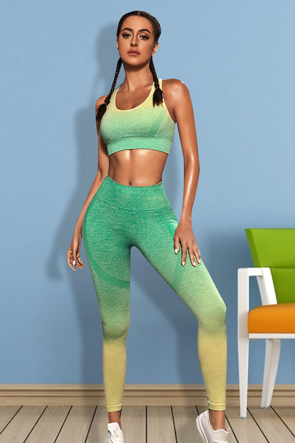 Gradient Sports Tank and Leggings Set in Multiple Colors Southern Soul Collectives