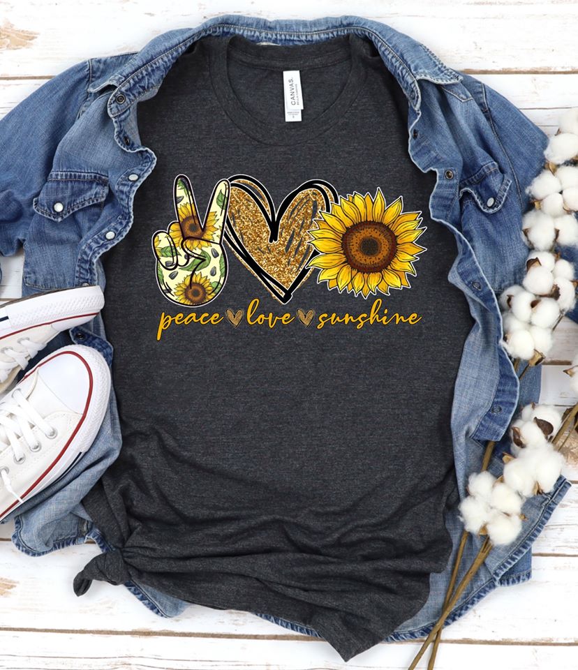 Peace Love Sunshine Graphic T-shirt