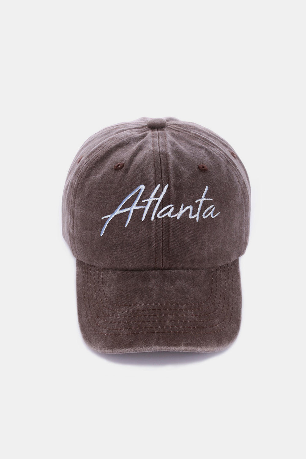 Zenana Washed ATLANTA Embroidered Baseball Cap Southern Soul Collectives