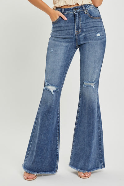 RISEN High Waist Distressed Fare Jeans Southern Soul Collectives