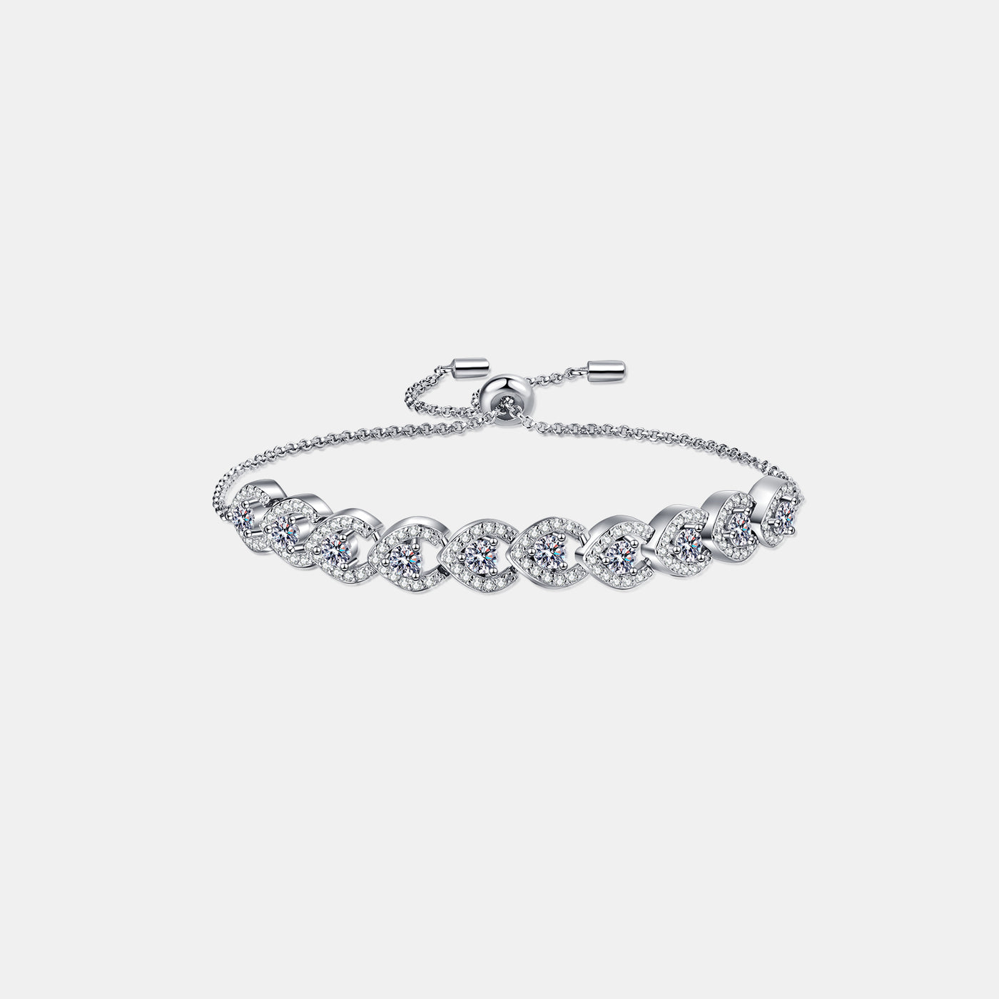 1 Carat Moissanite 925 Sterling Silver Bracelet Southern Soul Collectives