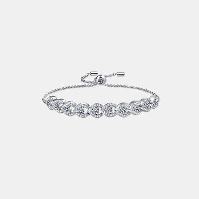 1 Carat Moissanite 925 Sterling Silver Bracelet Southern Soul Collectives