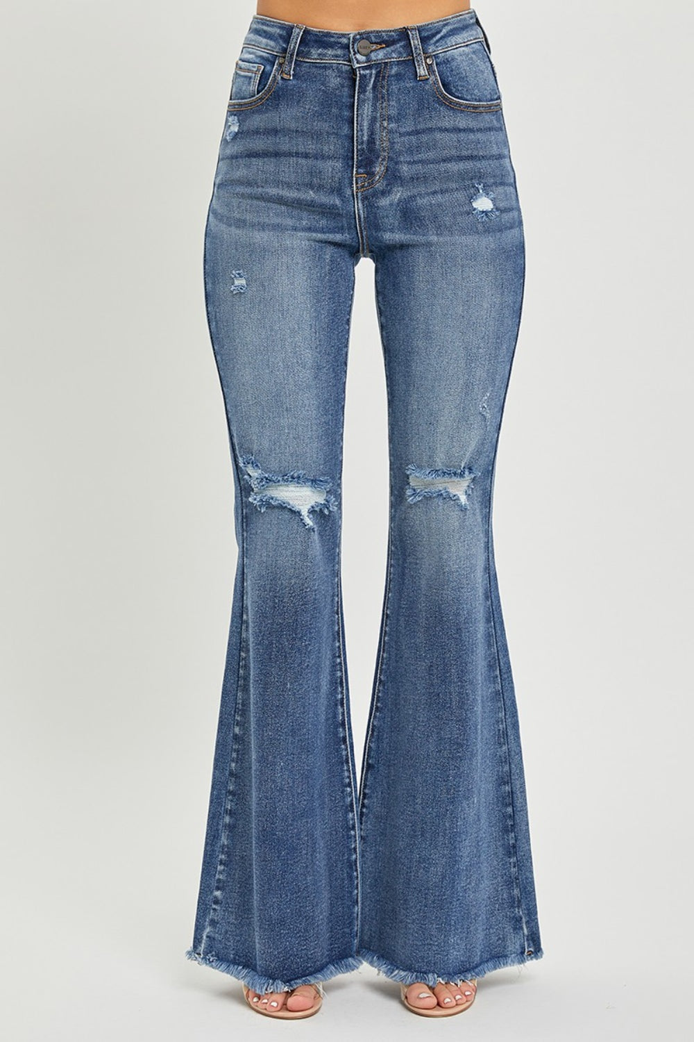 RISEN High Waist Distressed Fare Jeans Southern Soul Collectives