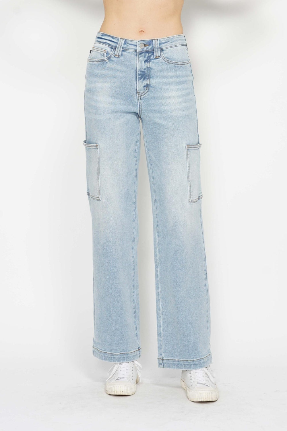 Judy Blue High Waist Straight Leg Cargo Jeans Southern Soul Collectives