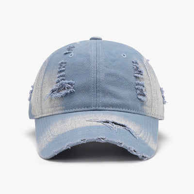 Distressed Adjustable Cotton Baseball Cap in Multiple Colors Southern Soul Collectives