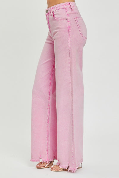 RISEN High Rise Wide Leg Jeans Southern Soul Collectives