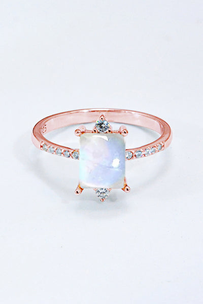 925 Sterling Silver Square Moonstone Ring Southern Soul Collectives