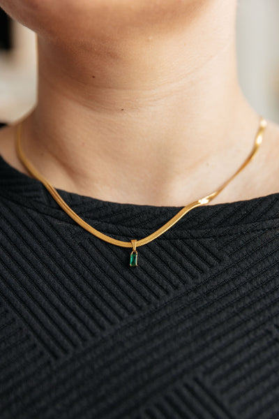 A Moment Like This Pendant Necklace in Green Womens Southern Soul Collectives