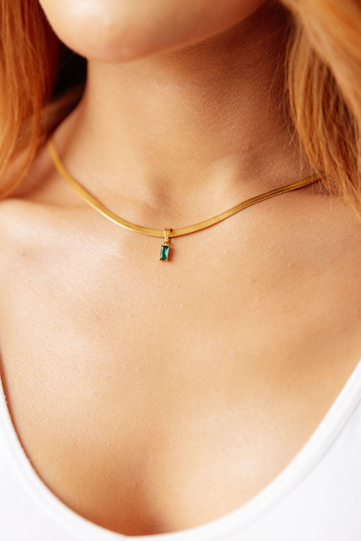 A Moment Like This Pendant Necklace in Green Womens Southern Soul Collectives