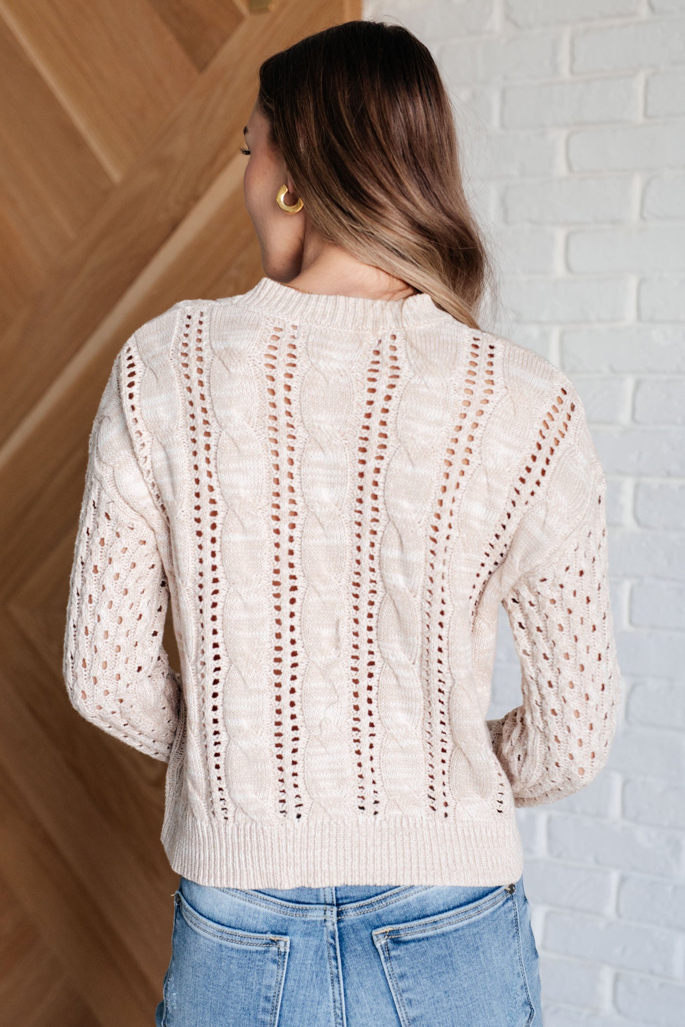 A Note of Thanks Cable Knit Sweater Southern Soul Collectives