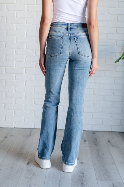 Judy Blue Alana Mid Rise Clean Bootcut Jeans