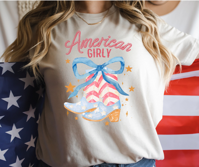 Girly American Cowgirl Graphic T-shirt - Southern Soul Collectives