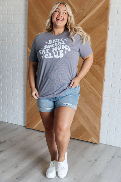 Antisocial Cat Mom Graphic Tee Southern Soul Collectives