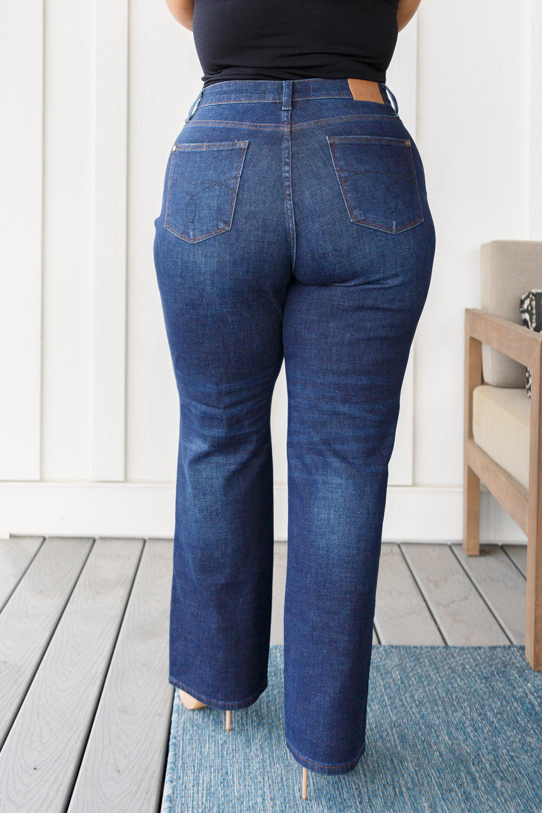 Judy Blue Arlo High Rise Button-Fly Straight Jeans Womens Southern Soul Collectives