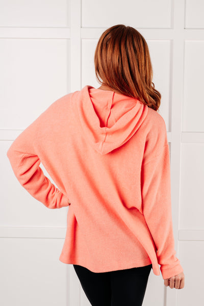 Basically My Favorite Hooded Pullover in Coral Southern Soul Collectives