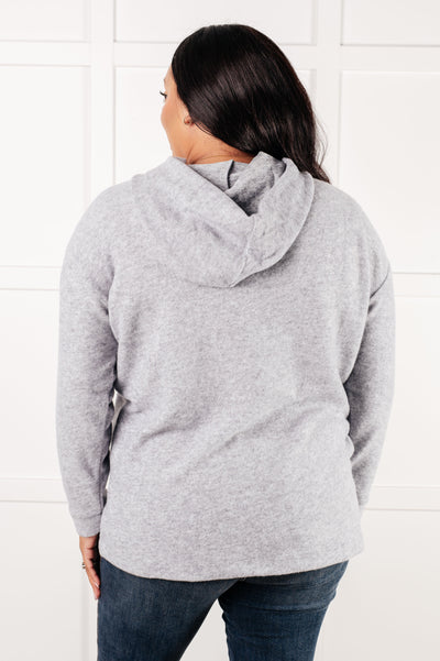 Basically My Favorite Hooded Pullover in Heather Grey Southern Soul Collectives