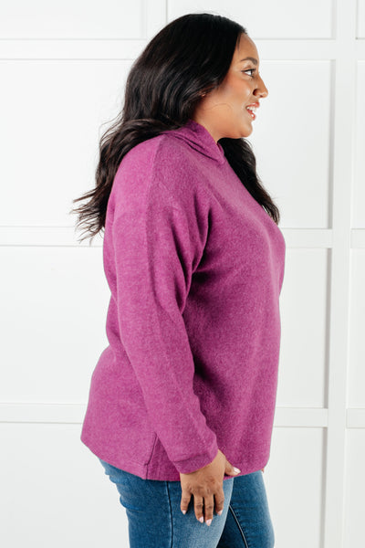 Basically My Favorite Hooded Pullover in Light Plum Southern Soul Collectives