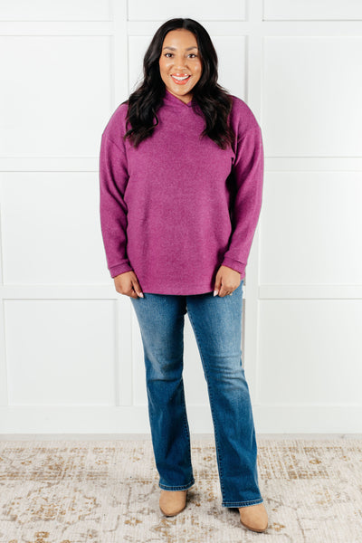 Basically My Favorite Hooded Pullover in Light Plum Southern Soul Collectives