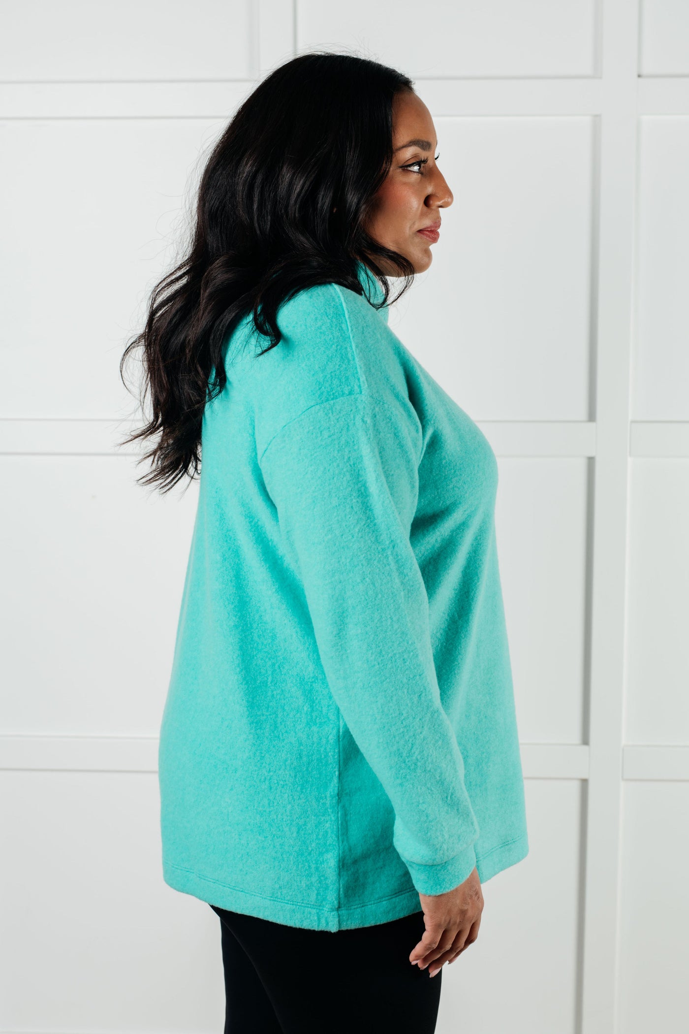 Basically My Favorite Hooded Pullover in Turquoise Southern Soul Collectives