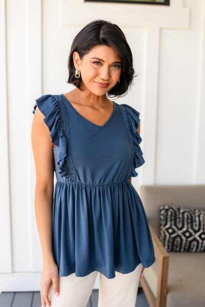 Before Now Ruffled Babydoll Top Southern Soul Collectives