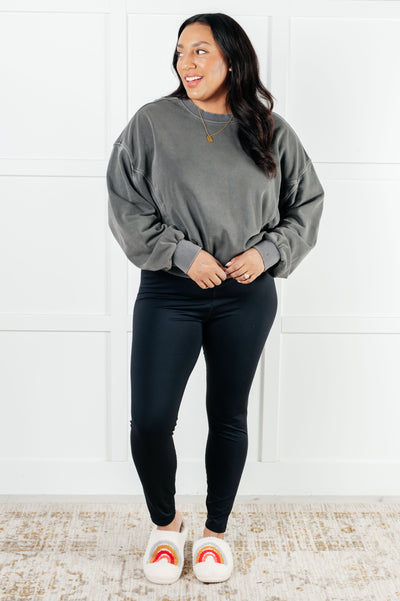 Beyond the Basics Pullover in Ash Black Southern Soul Collectives