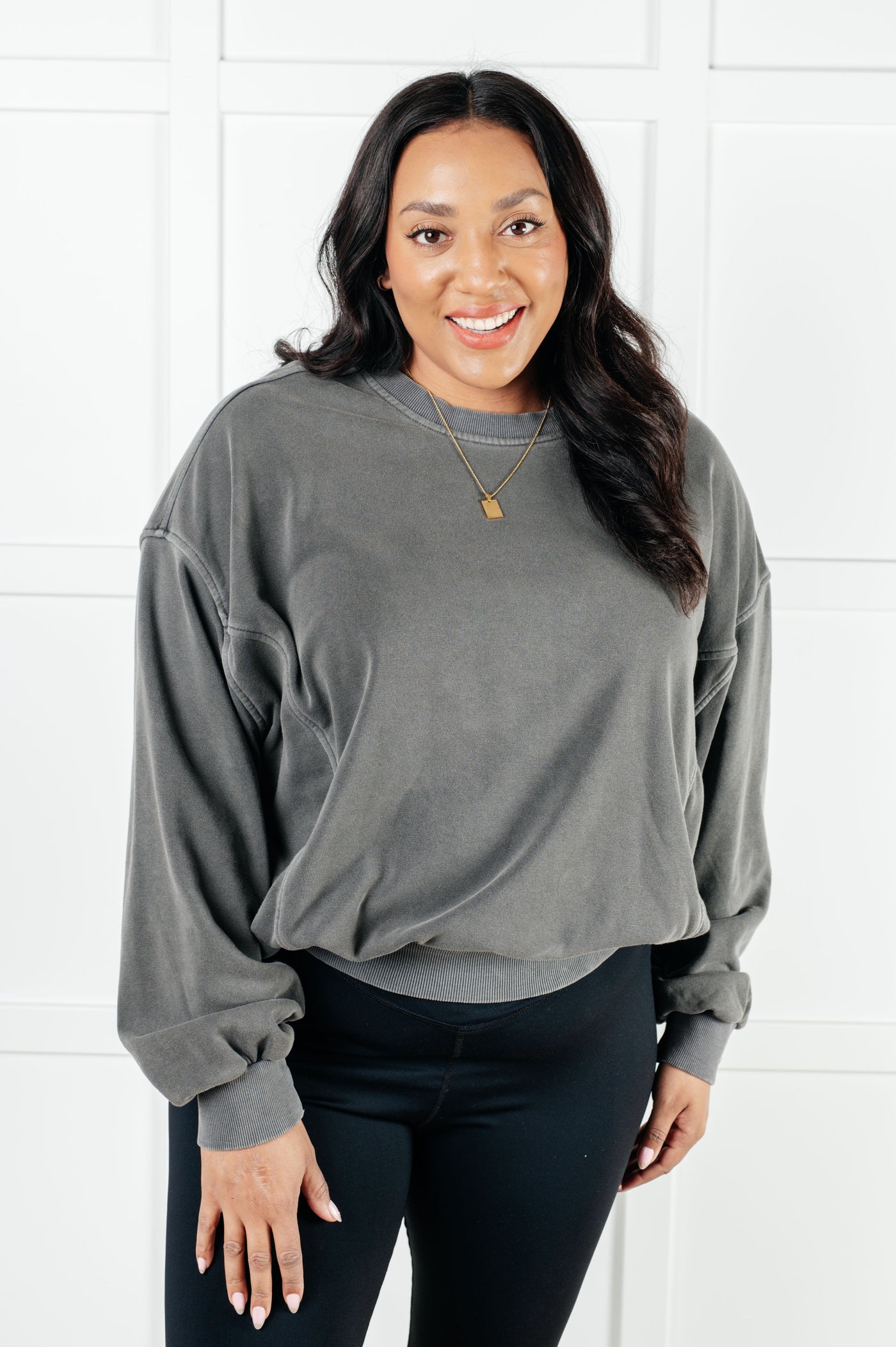 Beyond the Basics Pullover in Ash Black Southern Soul Collectives