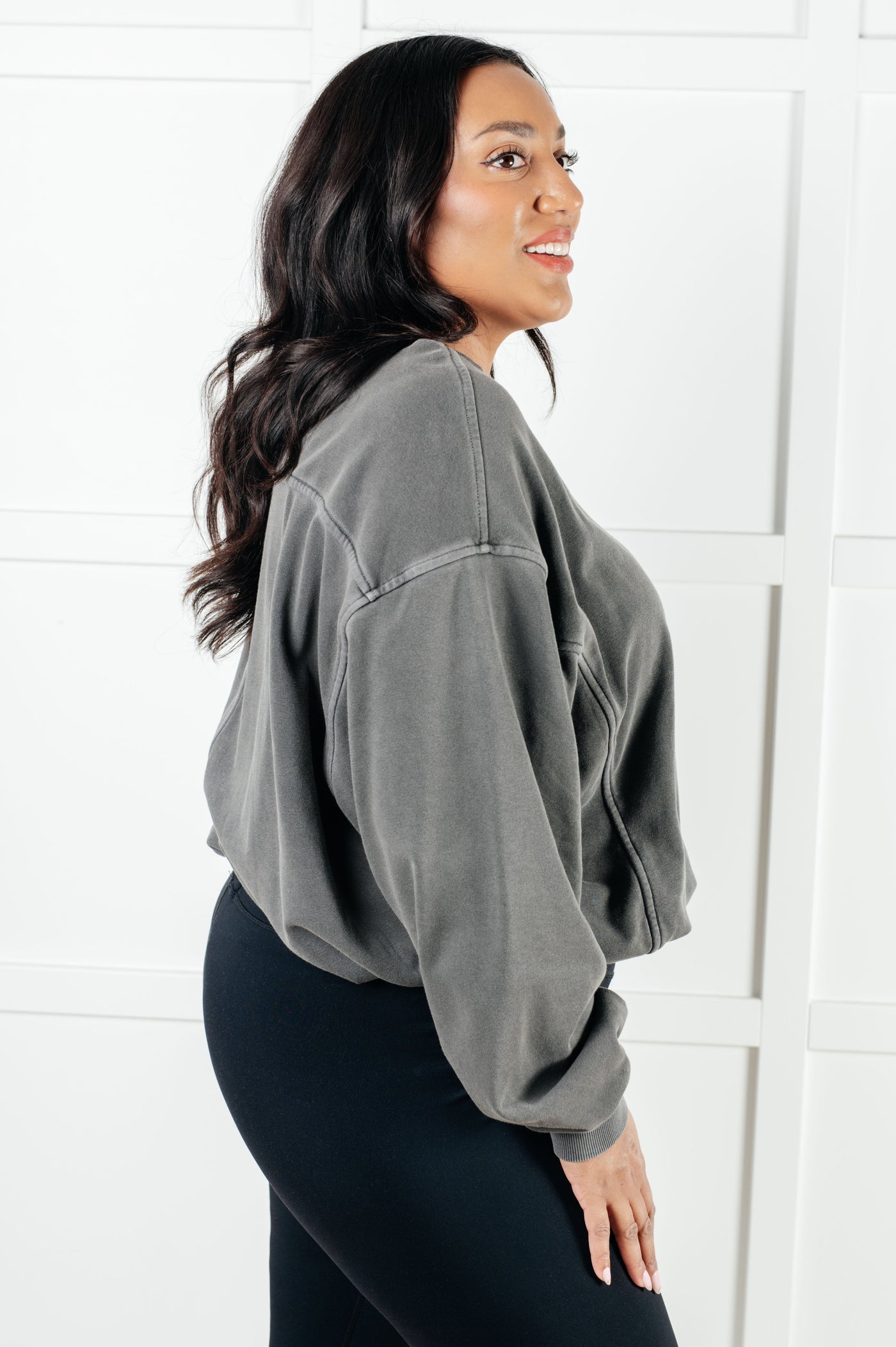 Beyond the Basics Pullover in Ash Black Southern Soul Collectives