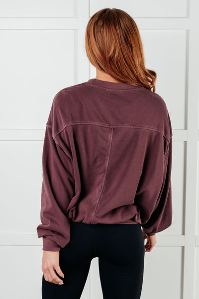 Beyond the Basics Pullover in Eggplant Southern Soul Collectives