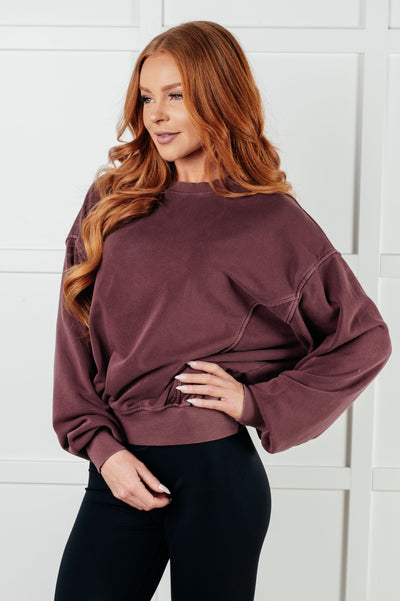 Beyond the Basics Pullover in Eggplant Southern Soul Collectives