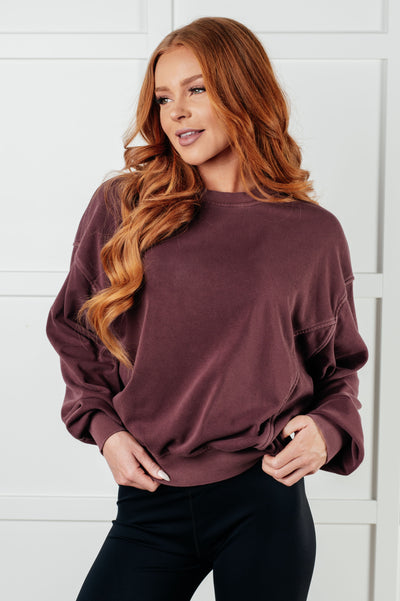 Beyond the Basics Pullover in Eggplant Southern Soul Collectives