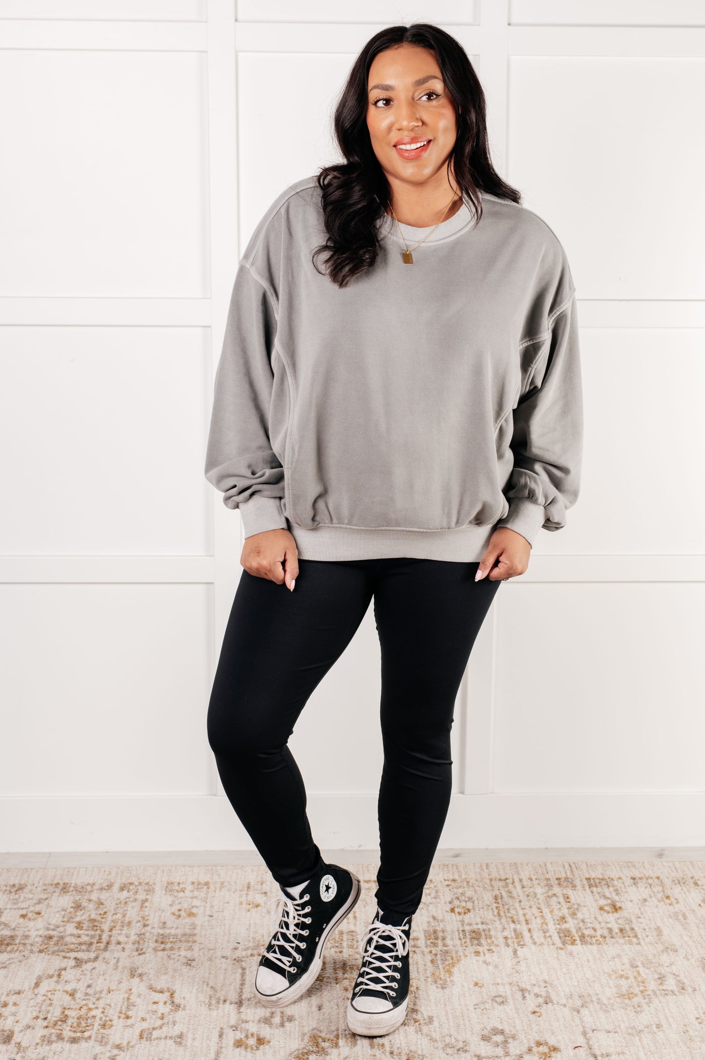 Beyond the Basics Pullover in Sleet Southern Soul Collectives