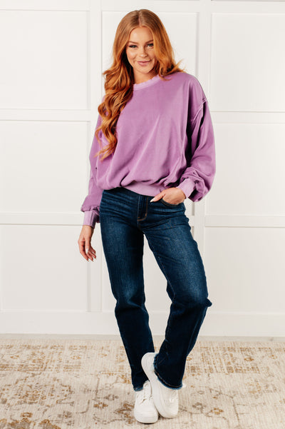 Beyond the Basics Pullover in Violet Southern Soul Collectives