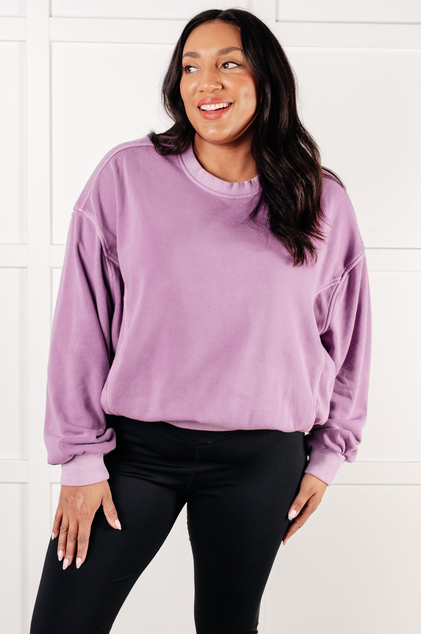 Beyond the Basics Pullover in Violet Southern Soul Collectives