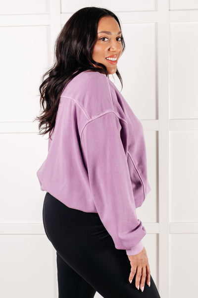 Beyond the Basics Pullover in Violet Southern Soul Collectives