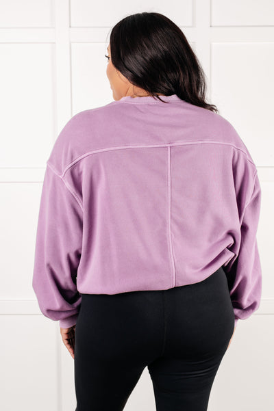 Beyond the Basics Pullover in Violet Southern Soul Collectives