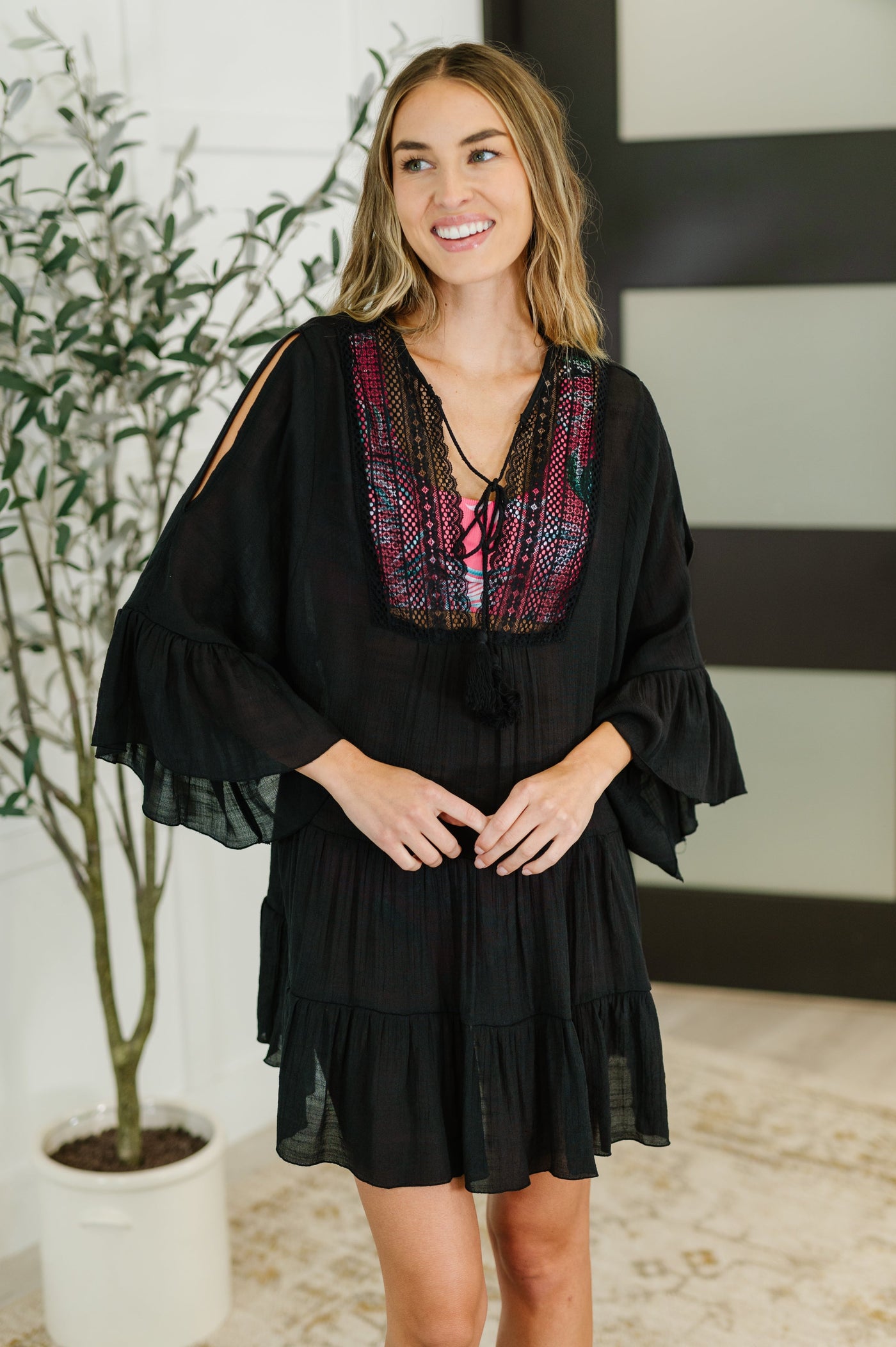 Boheme Bay Swim Cover Up in Black Southern Soul Collectives