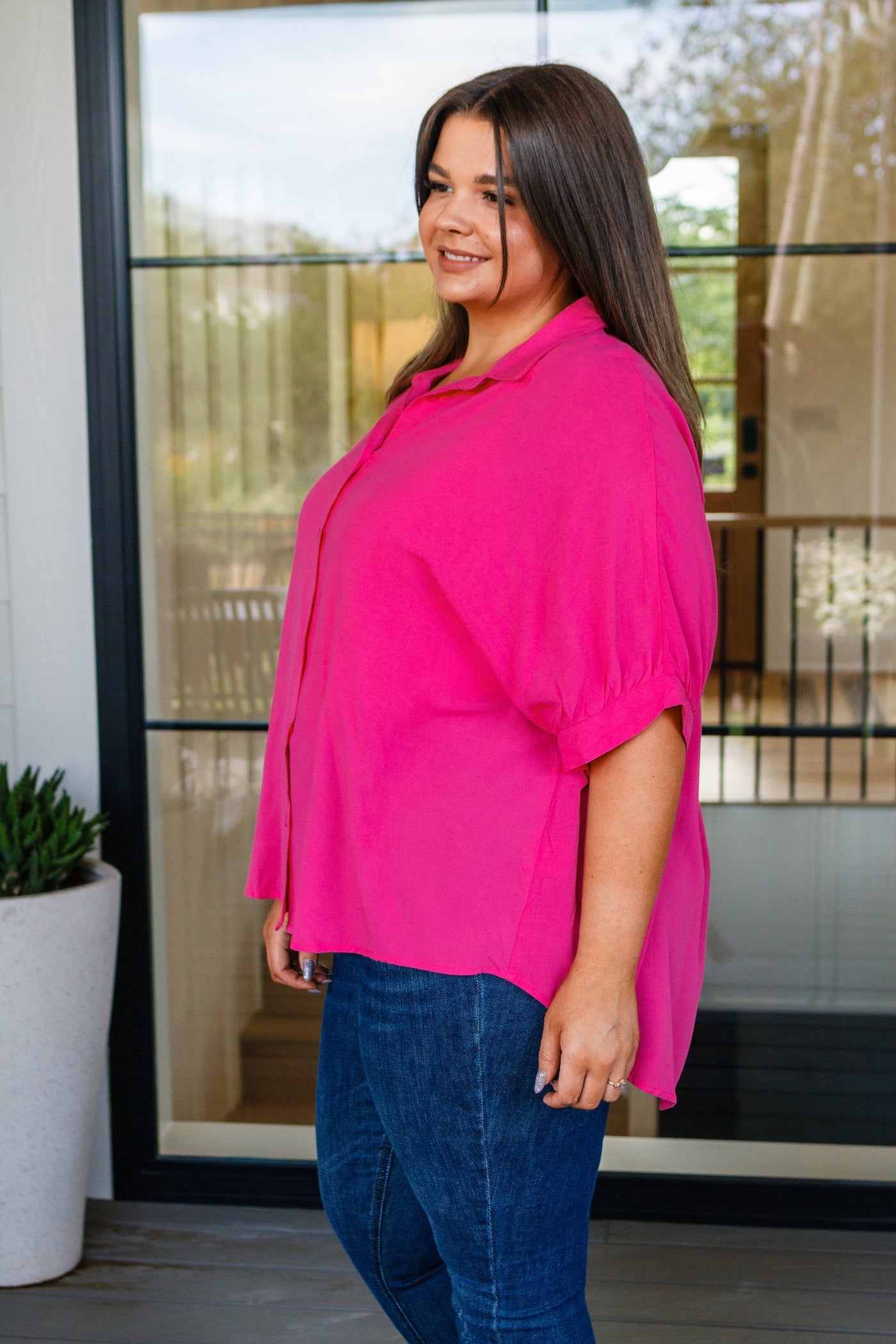 Bounding Beauty Button Down Blouse Southern Soul Collectives